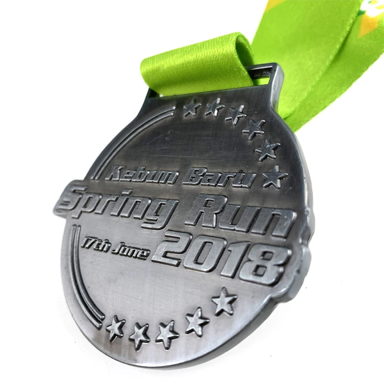 
Custom Cheap Metal Blank Ribbon Gold Silver Bronze Sports Medals 