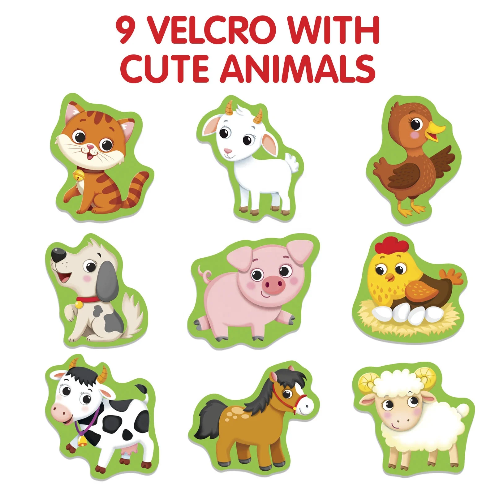 Top Selling Items On The Farm Sticky Playbook Animal World Book Activity Book For Kids Place The Animals