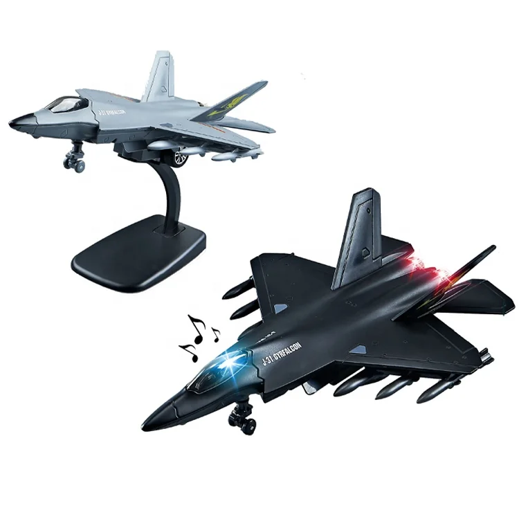 2025 Sound/light Diecast Airplane Model Fighter Plane aviation Vehicle Diecast Toy