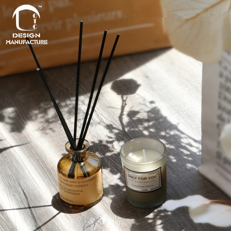 manufacture private label holiday gift set reed diffuser and scented candle for home air freshener