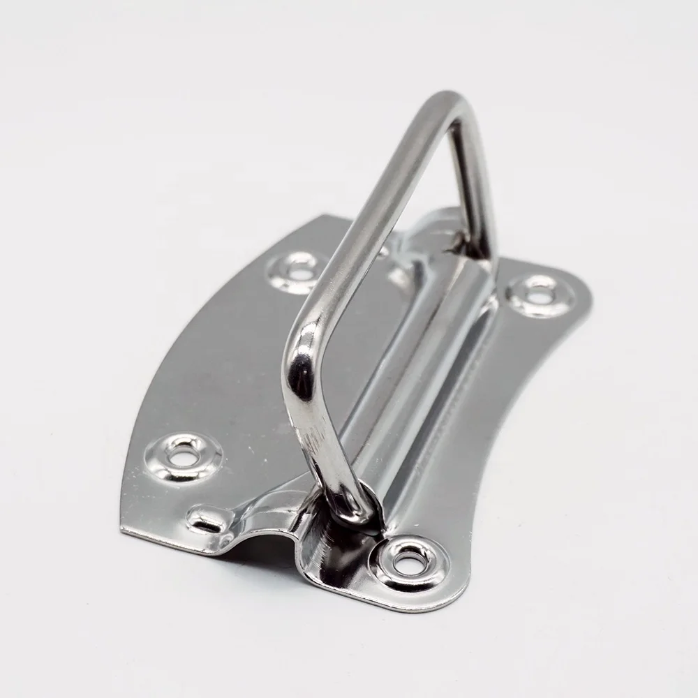 Custom high quality 304 flight case parts Heavy duty large dish handle metal hande for box parts L206