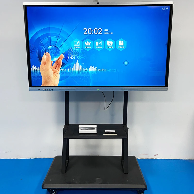 2021 China cheap 98 100 inch optical portable usb virtual touch screen projector smart LCD display interactive whiteboard