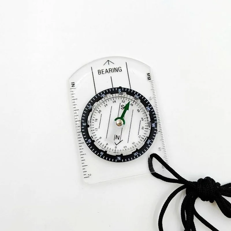 Transparent Compass Multifunctional Survival Lensatic Plastic Professional Aiming Lens Geological Waterproof