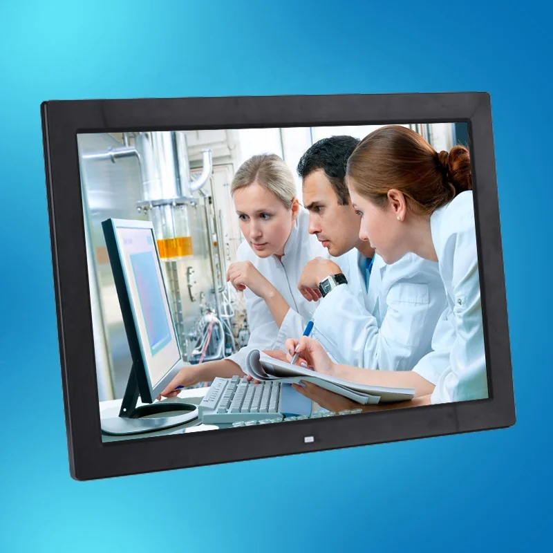 Manufacture 17 inch LCD Display 1440*900 AD media player variable image video display intervals Digital Frame