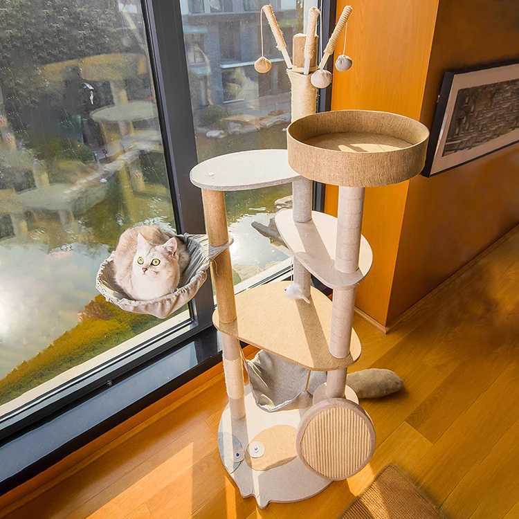 Best Selling Wholesale Small Batch Order Luxury Cat Climbing Tree Fun Cat Climbing Frame