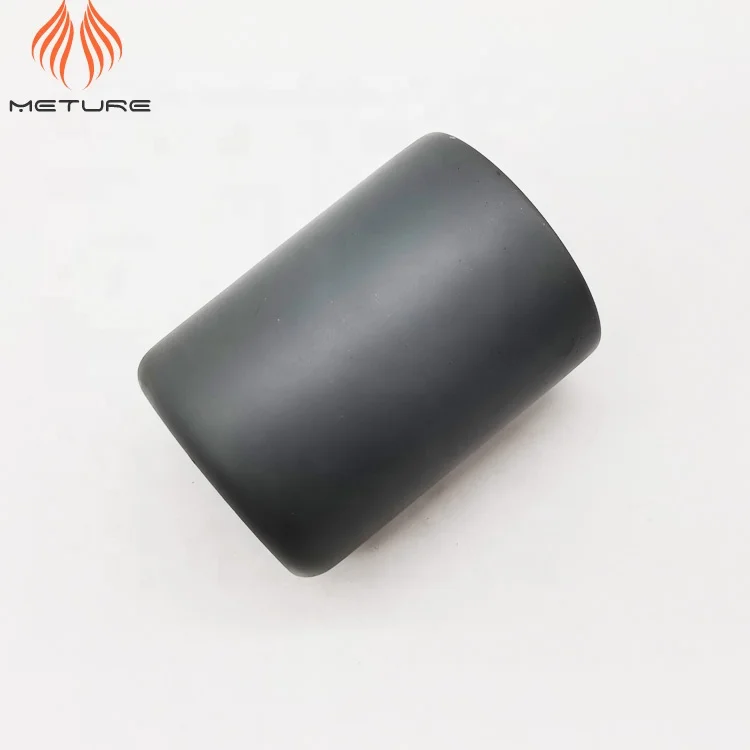 Grey cement container with rose gold inner cement pen holder or makeup brush container