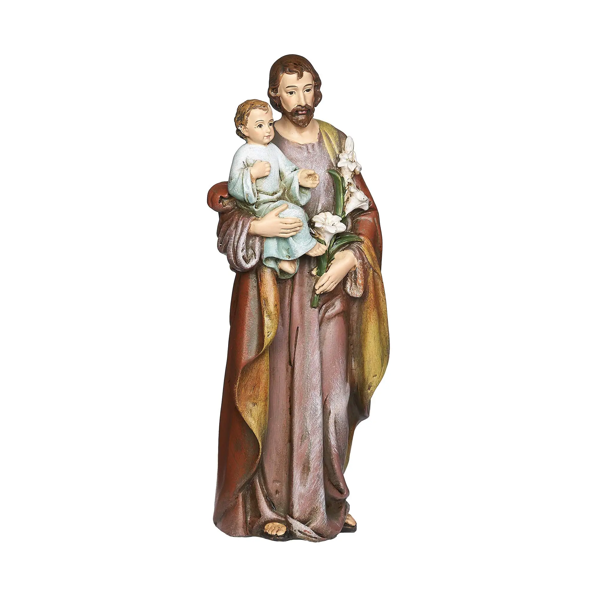 St. Joseph and Child Jesus Figure Renaissance Collection Resin Statue Religious Gift