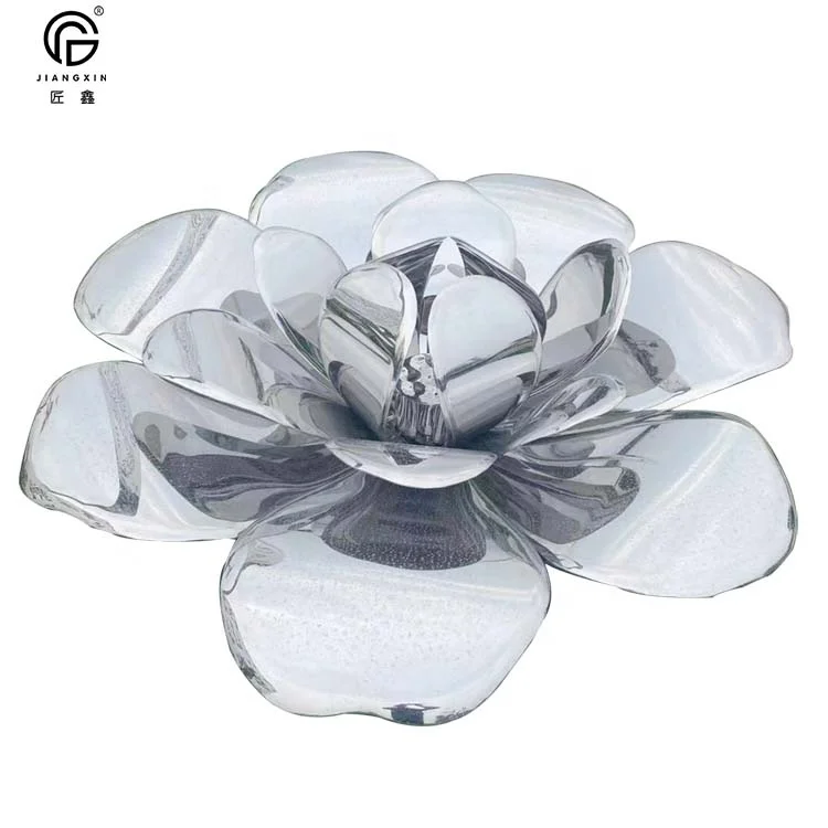 Life size outdoor stainless steel modern metal  statues sculpture for garden