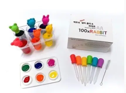 High quality paint pp pasteur pipette 5ml with tray for kids painting