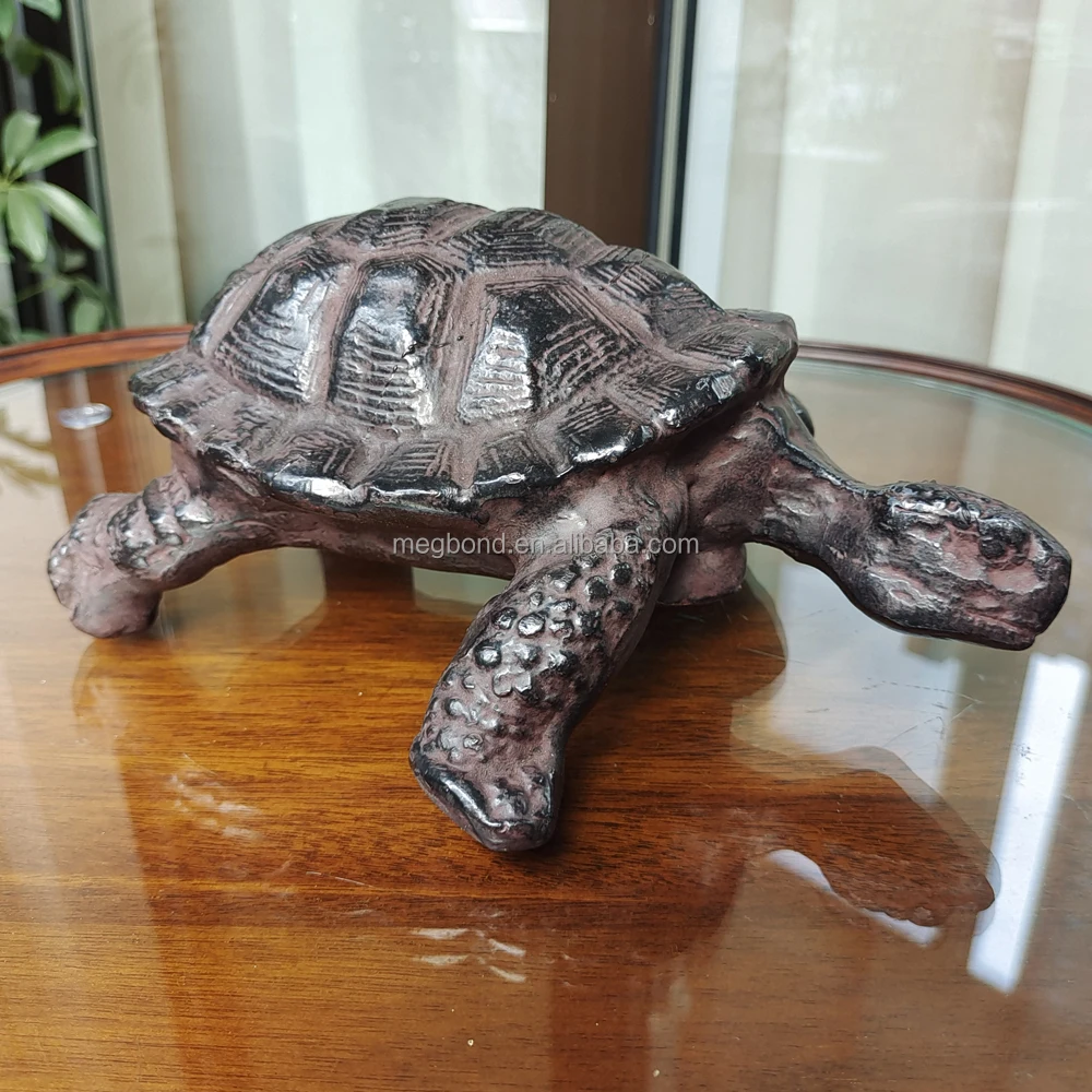 3D Garden egret bird statues figurine in antique gold finish