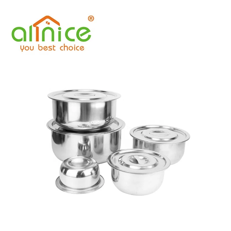 Hot selling 6pcs 555 stainless steel stock pot set commercial soup pots