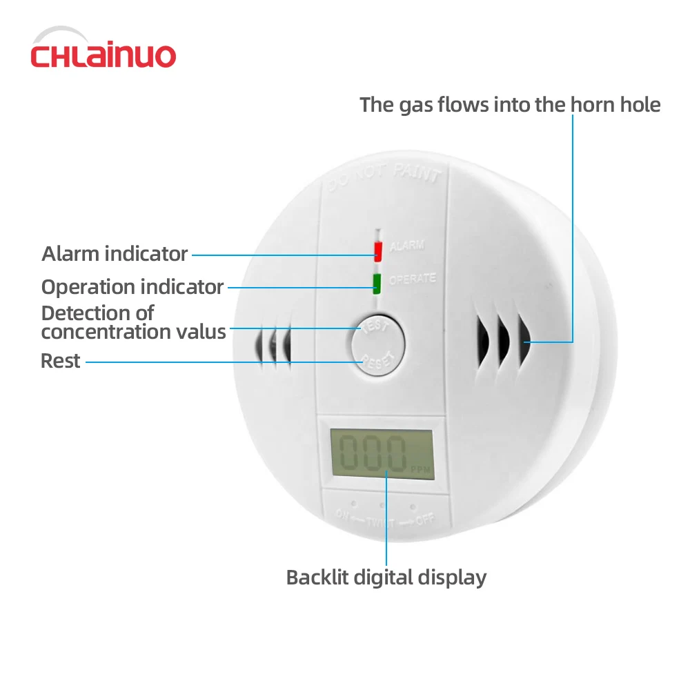 Factory Supply Competitive Price Carbon Monoxide Detector Alarm LN-01A CO Detector