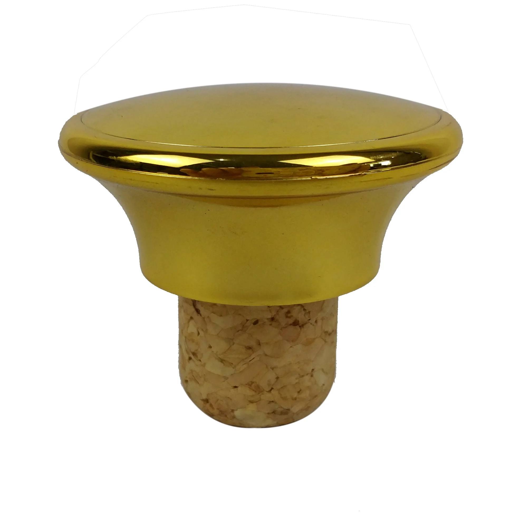 Plastic Screw cap UV coating nature cork stopper aggregated Portugal red wine  Brandy alcohol ABS EC 1935/2004