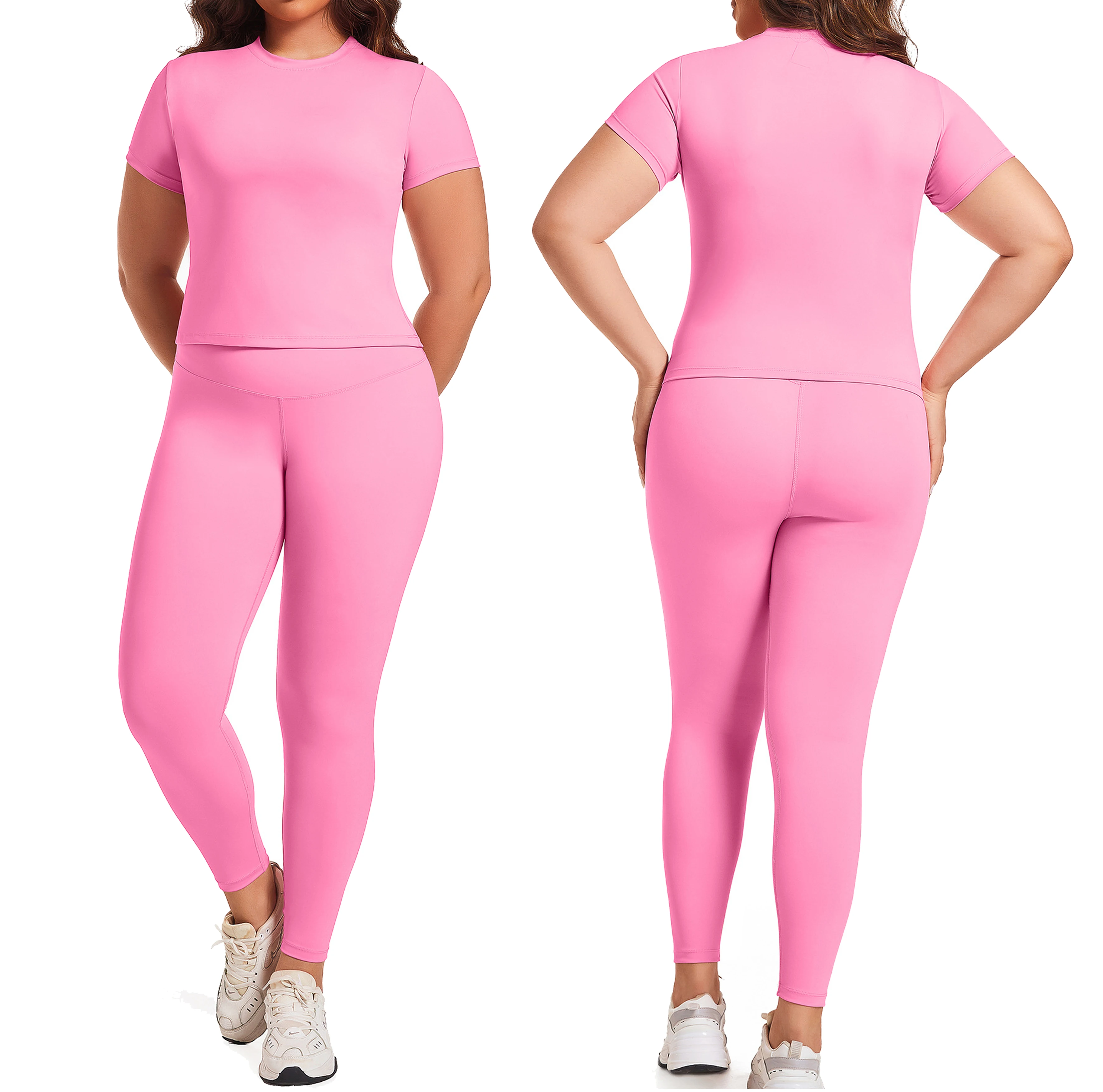 High Elastic Seamless Workout Set Women Fitness Clothing Sports Wear Short Pant Yoga Sets 2 Pcs Set Training Jogging Wear