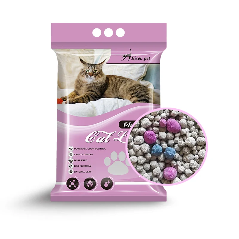 Cat Litter Manufacturers Cat Toilet Filler Easy To Clean Long-lasting Fragrance Strongly Wrapped Excrement Cat Litter Sand
