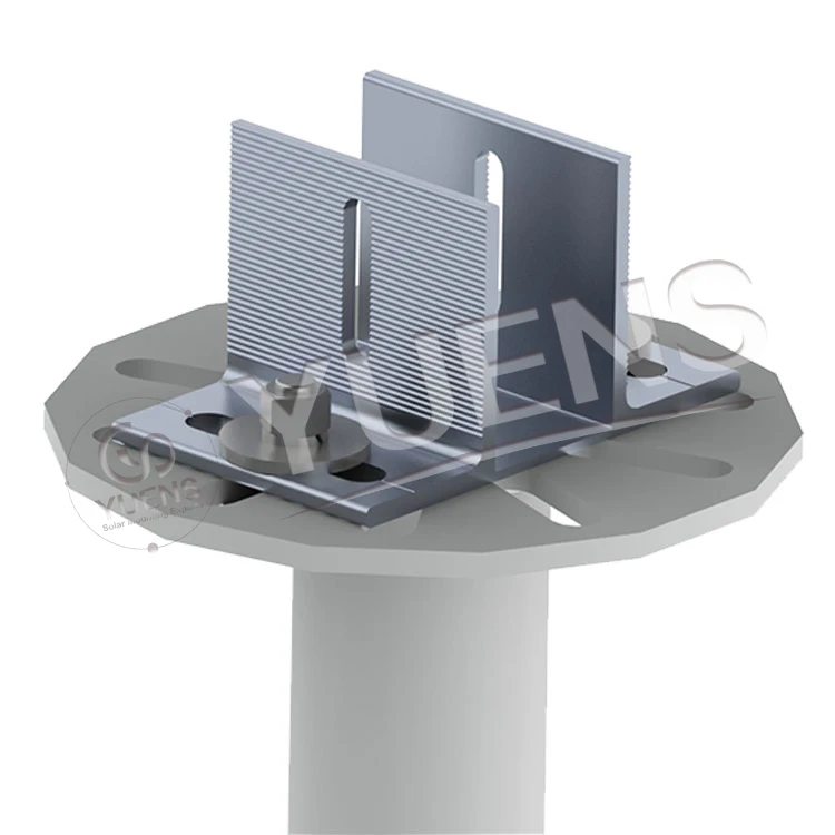 Yuens Large Scale Commercial Solar Panel Power Plant Mount Aluminum Ground Mounting Bracket Racking Structure System