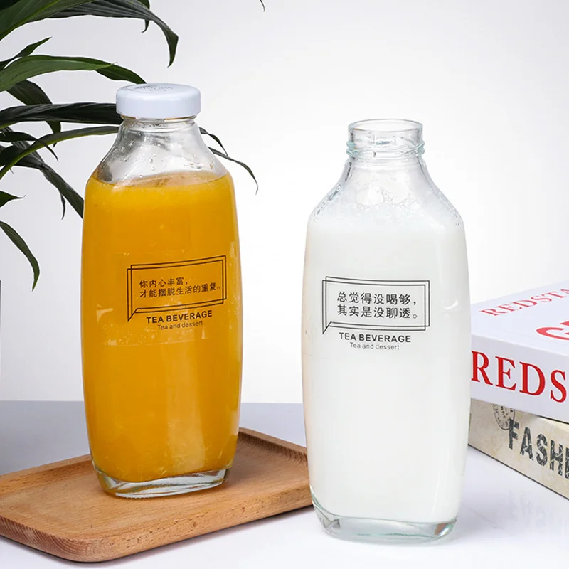 Custom Milk Orange Mango Empty Fruit Drink Juice Bottle 500ml Packaging For Juice