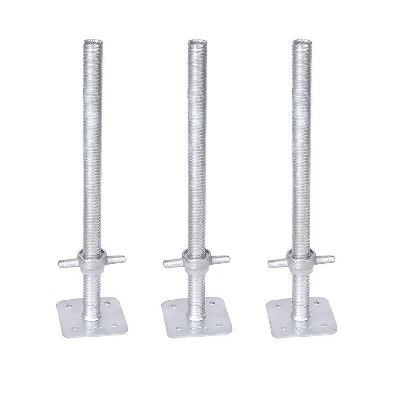 adjustable scaffolding hollow base jack frame scaffoldings screw jack for construction
