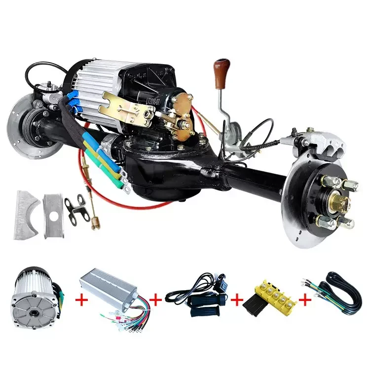 Electric vehicle integral shift rear axle 60v 72v 1500w disc brake shift rear axle