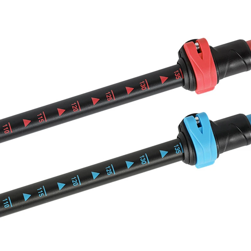 Entai Custom Logo Walking Stick EVA Grip Flip Lock Walking Sticks for Men Tungsten Tip Aluminum 3 Section Trekking Poles 2pc/set