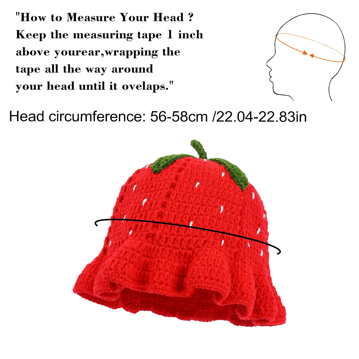 Custom Hand Crochet Fisherman Bucket Hat for Adults Casual Party Wear With Strawberry Pattern Wholesale for Outdoor Travel