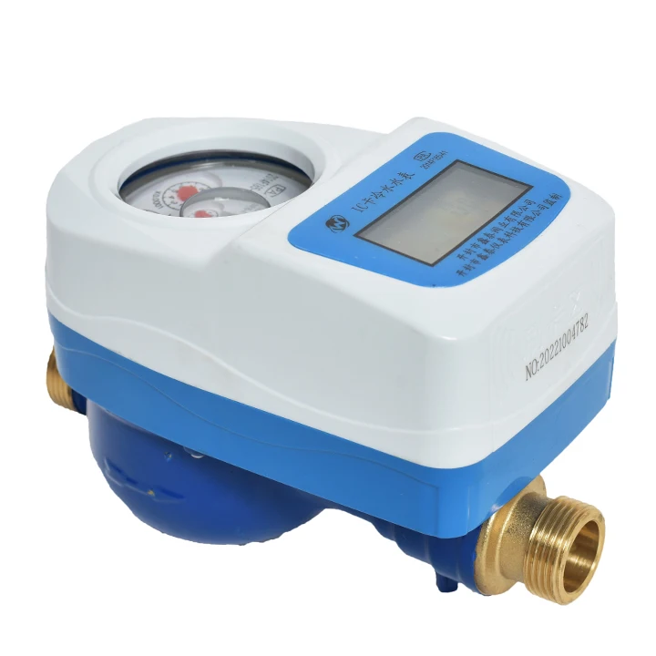 china factory water measuring meter brass plastic ic card water meter with valve controlled