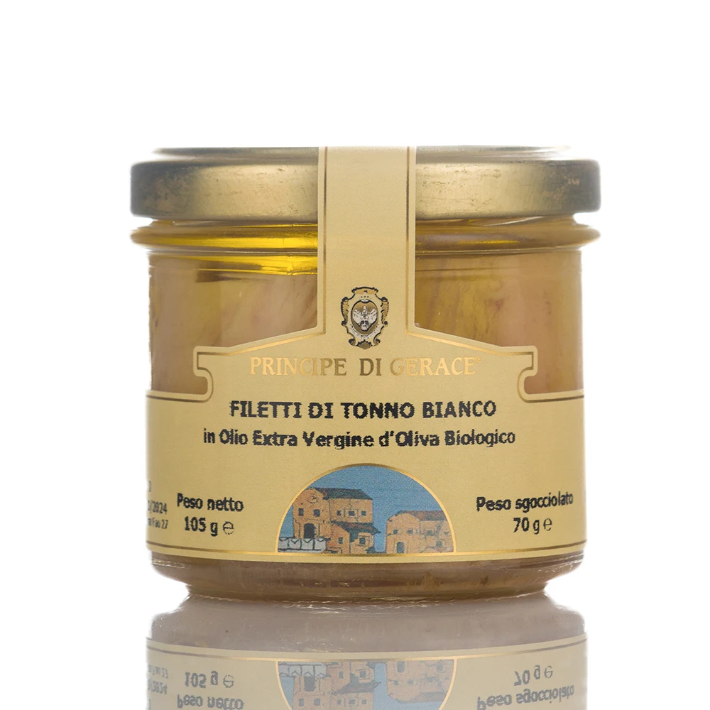 Italian Premium Excellent Taste White Tuna Fillets In Olive Oil Delicate Meat Distinctive Flavour Canned