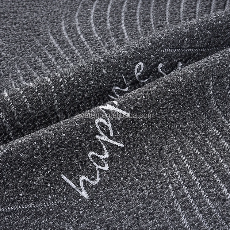 EVEREN Black 100% Polyester Jacquard Knitted Fabric for Mattress