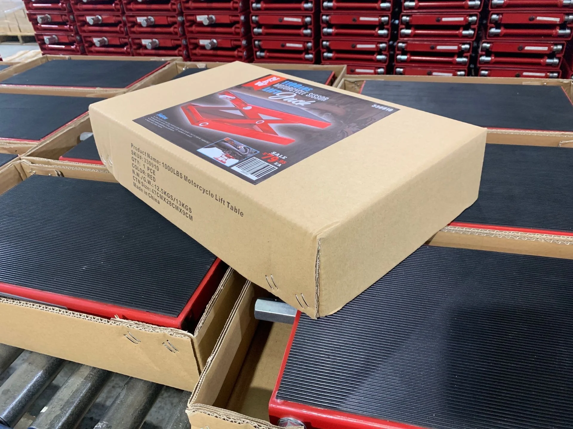 Cnjacks Direct Supply Mechanical Mini Motorcycle Lift Table Motorcycle Scissors Jack 1100LBS