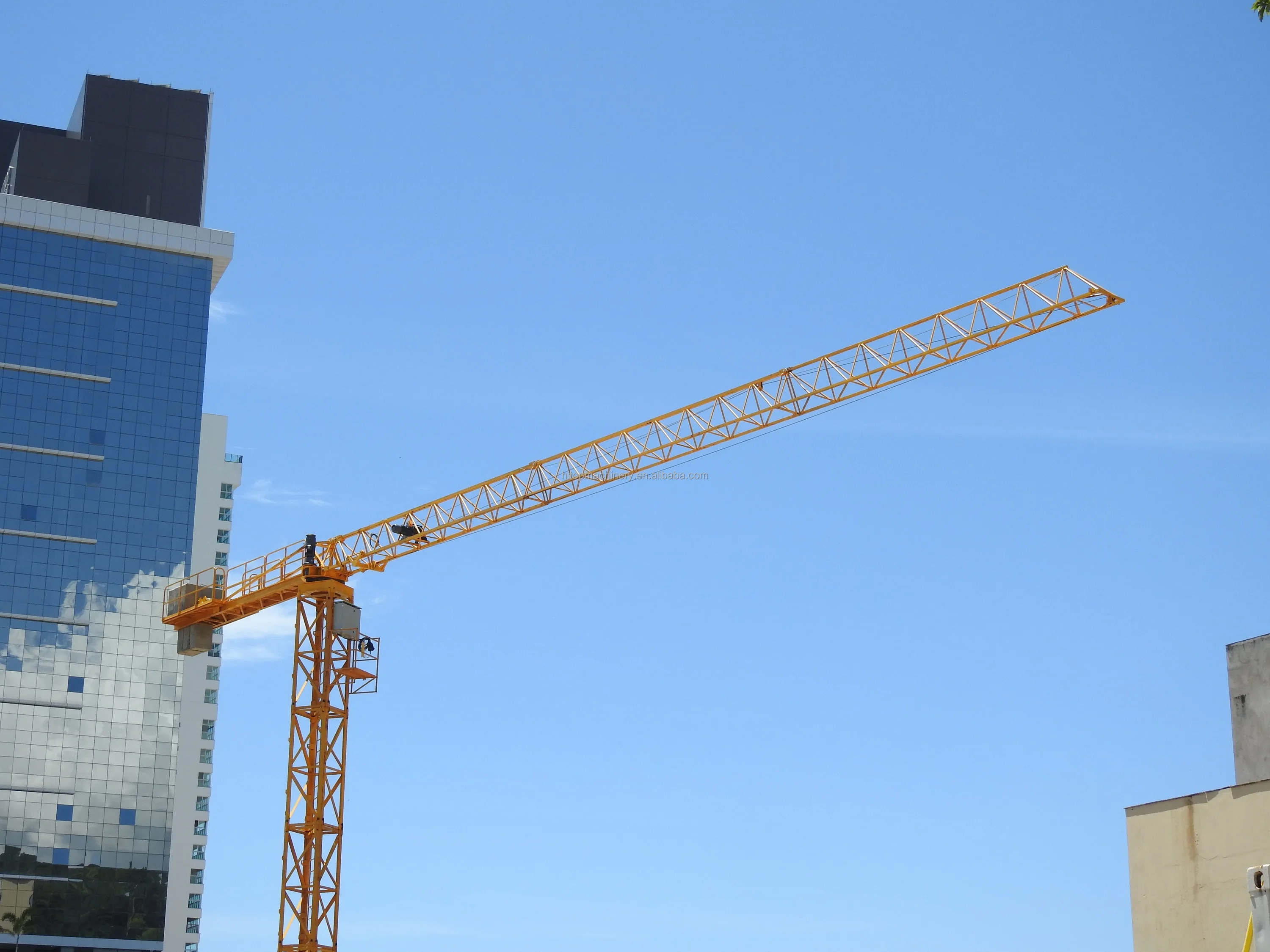 tailored designed TOWER CRANE FLAT TOP HT2510, 2.5 TON CAPACITY  Internal climbing Type Hot sales in Brazil