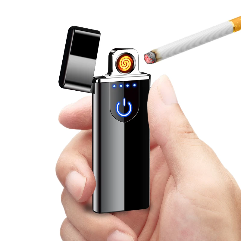 High Quality New Style usb charged Rechargeable USB Electric Cigarette Lighter With Power Show