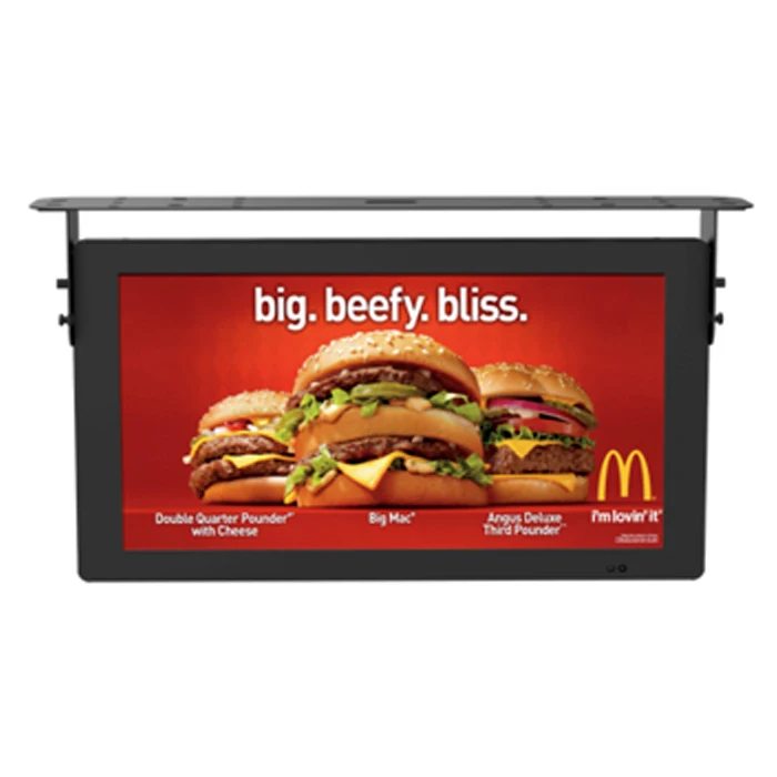 18.5 21.5 32 Inch Ceiling Installation  Bus Media LCD TV Player Bus Stops Announcement Advertising LED source Display Screen