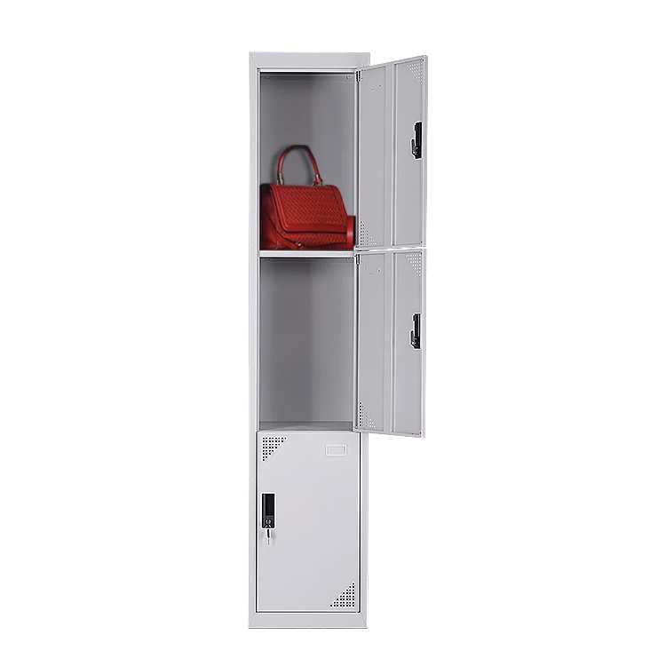 3 Door small wardrobes for small bedrooms Small Clothes Steel Wardrobe 3 Door steel cloth cabinet wardrobe