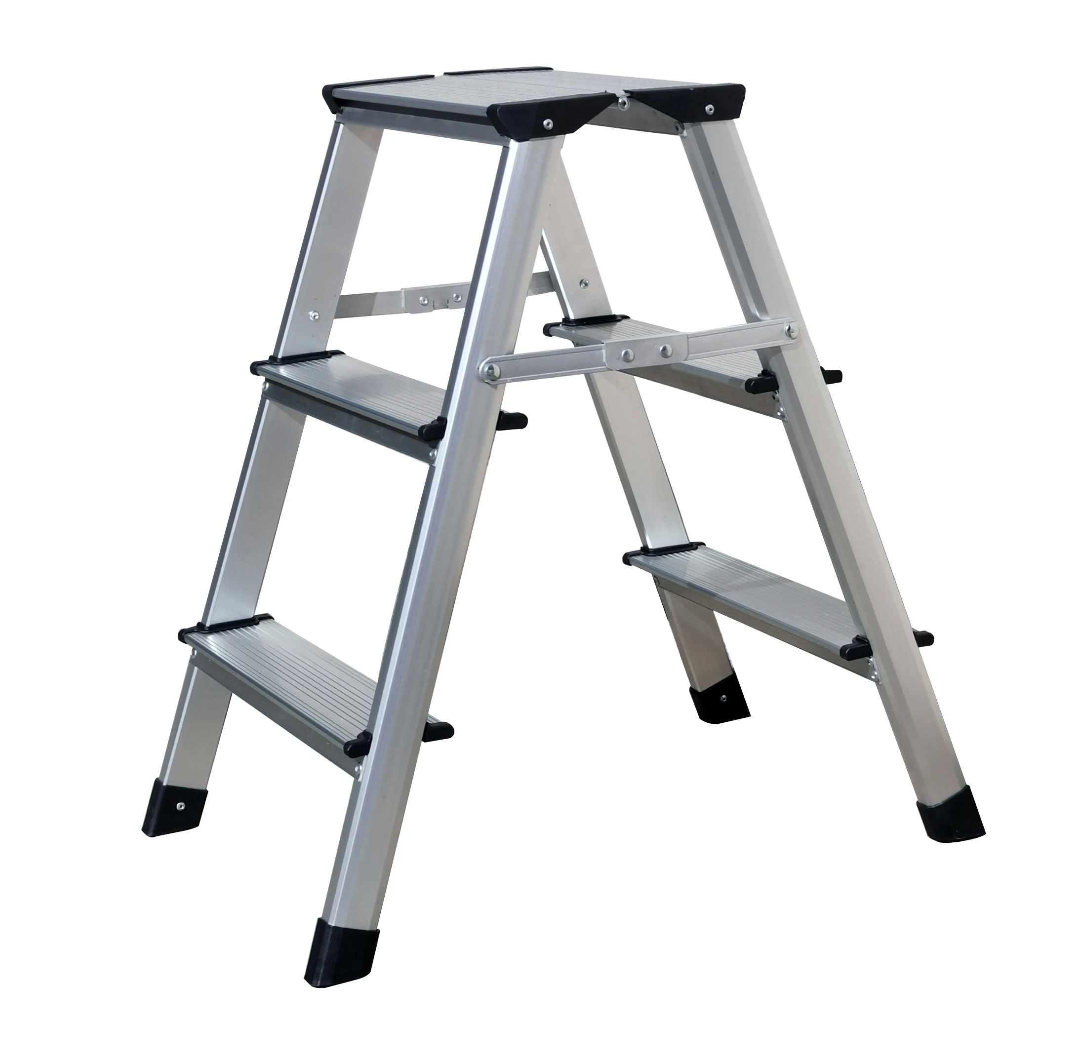 Modern Aluminum  Shape Small ladder Household Cover 3 Steps,