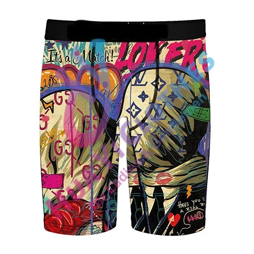 Customize logo Ethika  print animal underpants trunks plus size 3xl underwear briefs boxers