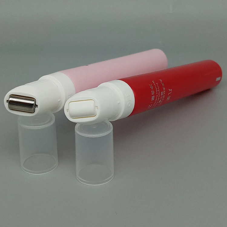 multi- function cosmetic plastic lip balm eye message  roller ball packaging container tube