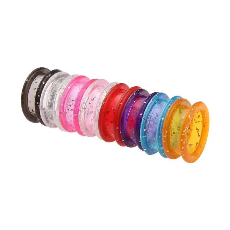 Softer Glitter Hair Pet Grooming Silicone Rubber Scissors finger ring inserts