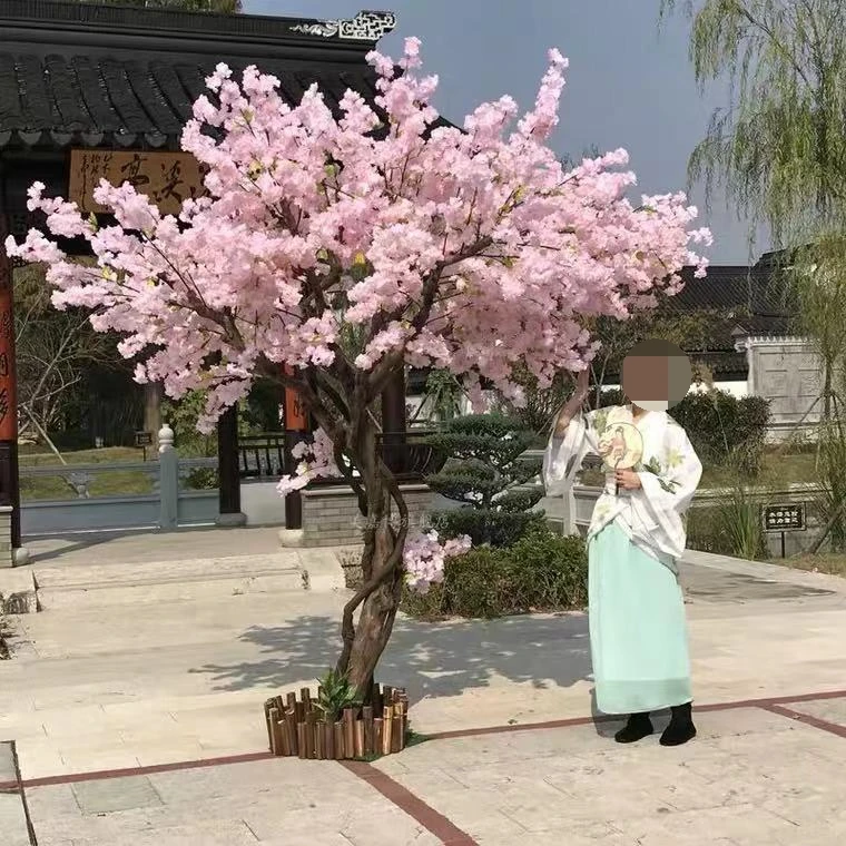 Hotel shopping mall plant wedding simulation cherry tree landscaping