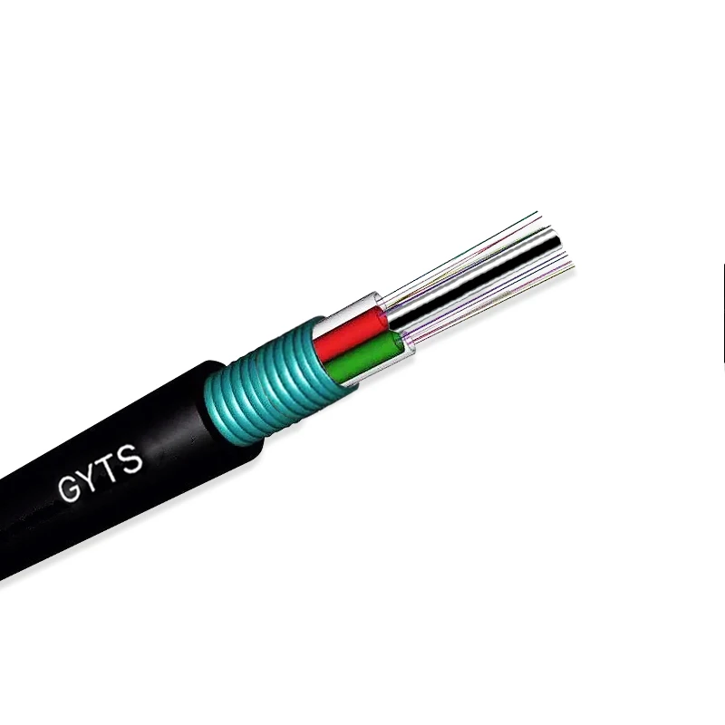 Underground Fibra Optic GYTS Steal armoured 12 core aerial fiber optic cable