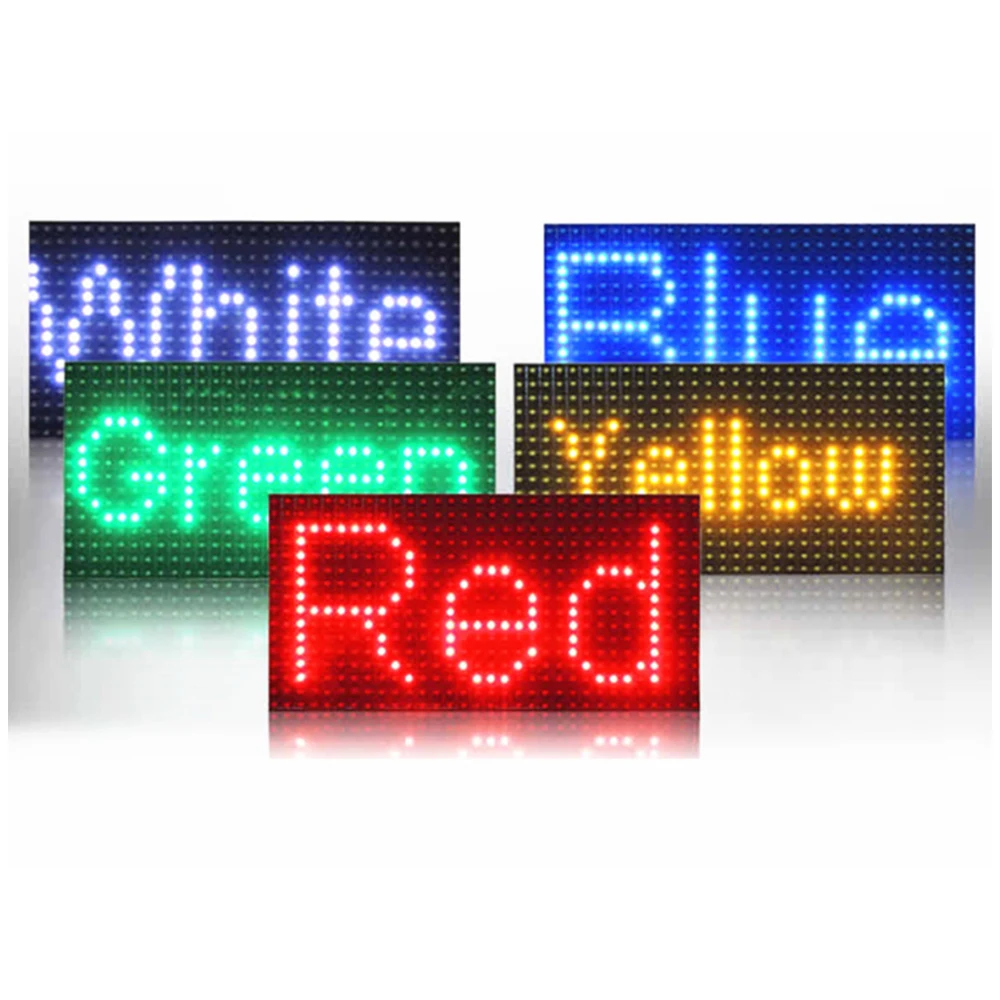 Hongwei outdoor P10 single red color led panel green yellow blue white color traffic sign advertising led board digital displays