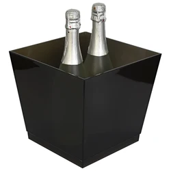 for 4 bottles vodka wine chiller square acrylic beer champagne led plastic ice bucket