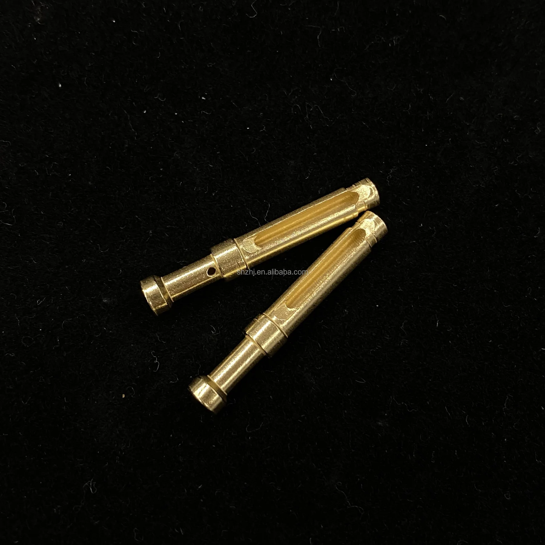 OEM ODM Brass CNC Turning Parts Crimp Terminal Solid Contacts Pin Terminals Copper Shaft