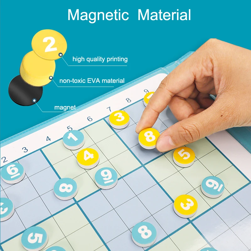 UCMD Number Place Digits Sudoku Book Intelligent Sudoku Board Game Educational Toy Magnetic Math Games