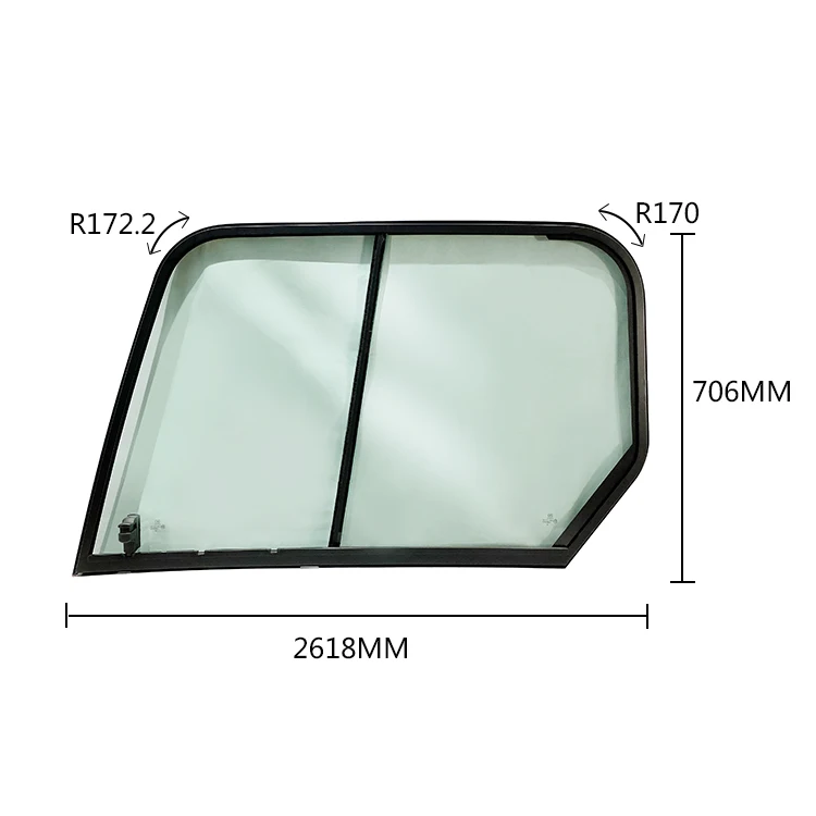2021 Car Windows Slide Window Auto Glass For  Excavator Cab