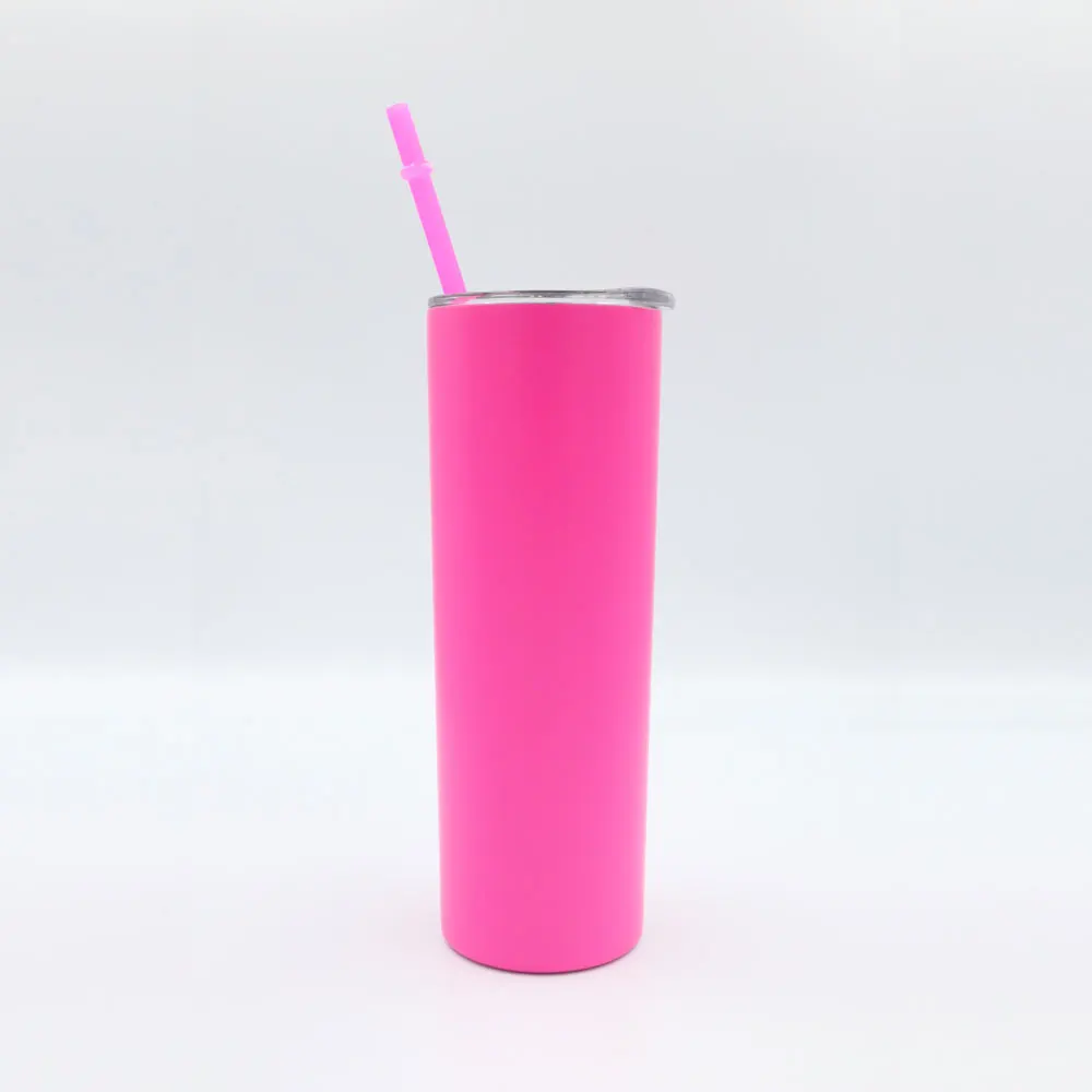 
yongkang Hot Sales 20 oz in stock low MOQ double wall insulated coffee mug with lid and straw skinny tumbler 