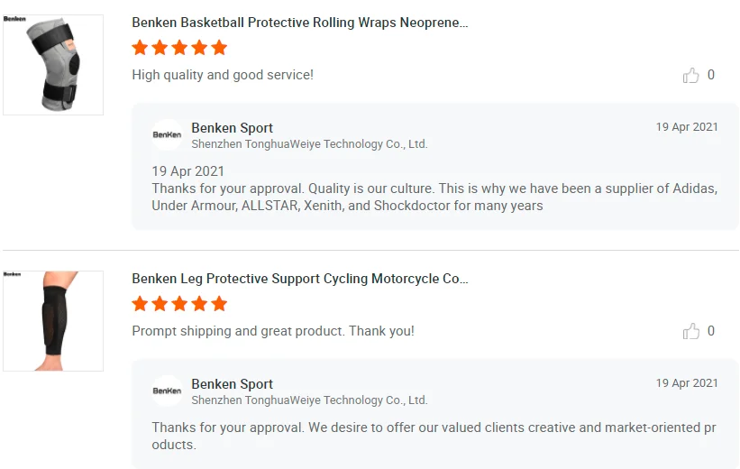 Benken Basketball Honeycomb Neoprene Compression Knee Sleeves Pad Support Knee Brace