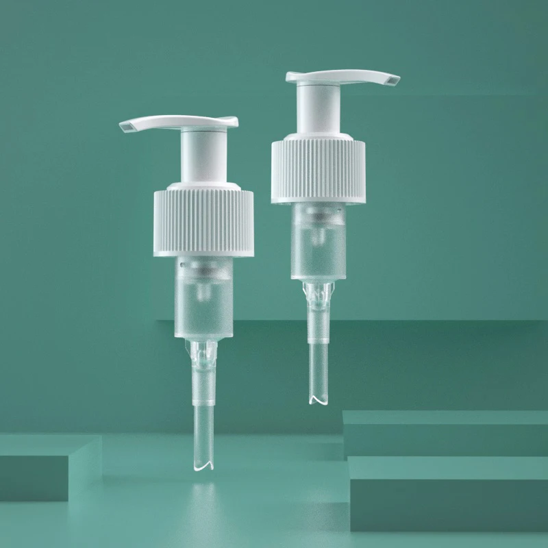 24 28 410 Right Left Lock Plastic Bottle Lids Foundation Pump Lotion Pump Dispenser bamboo Lotion Pump