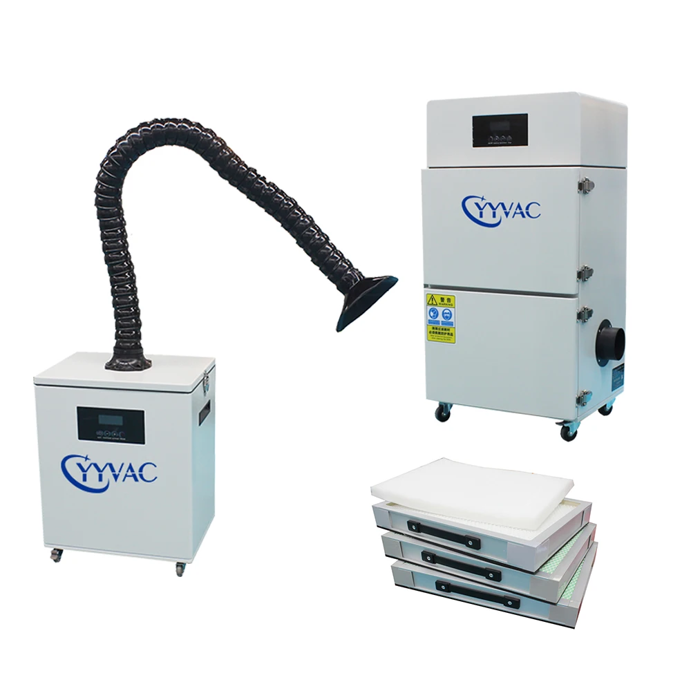 Professional smoke removal and purification equipment portable laser engraving HEPA Filter smoke extractor