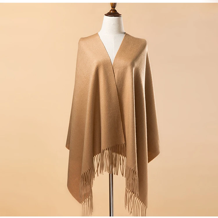 2024 Newest arrival Winter Cozy Luxury oversize Cashmere shawls Mongolia cashmere keep warm soft kashmere scarf