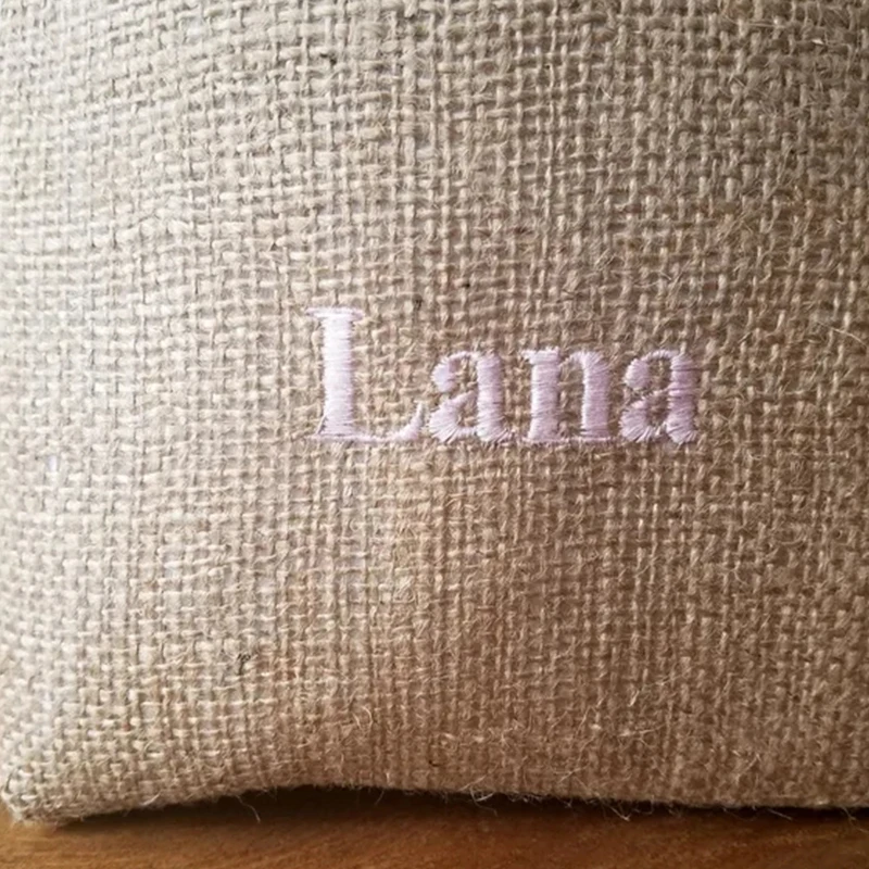 Personalized Easter Basket Easter Decorations 2023 Bunny Ears Burlap Bunny Easter Basket